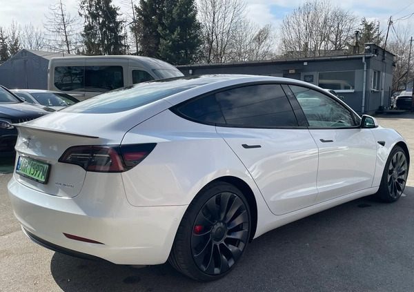 Tesla Model 3 cena 182500 przebieg: 18850, rok produkcji 2021 z Wrocław małe 631